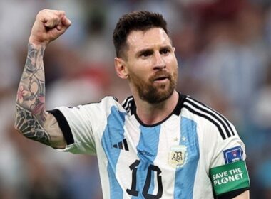 Argentina's Lionel Messi at the 2022 World Cup in Qatar