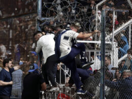 Velez supporters cheering at a match