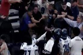 Chaotic Brawl Erupts Involving Players and Fans During Indoor Football League Game