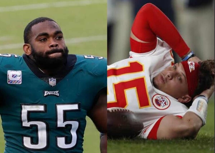 Brandon Graham Accuses Patrick Mahomes of Pretending Ankle Injury During Super Bowl LVII: "He Acted Fine!"