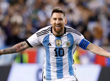 Lionel Messi Celebrating His MLS Debut