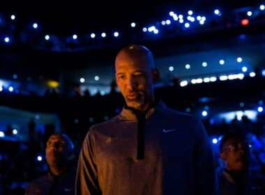 Monty Williams standing on the basketball court