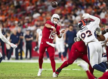 Cardinals celebrate victory against Broncos in preseason opener