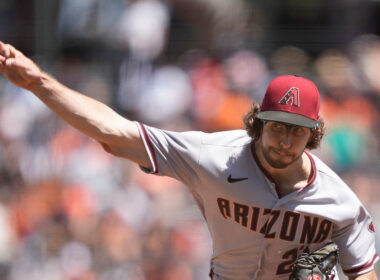 Zac Gallen Pitching in an MLB Game