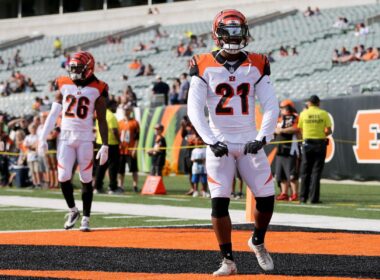 Arizona Cardinals cornerbacks Bobby Price and Dylan Mabin