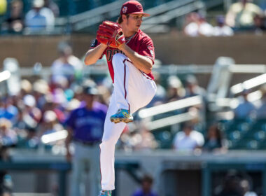 Drey Jameson on the mound