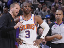 Kevin Young on the sidelines with the Suns