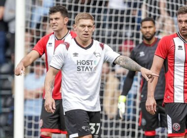 Martyn Waghorn in Derby County Jersey