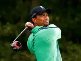 Tiger Woods playing golf