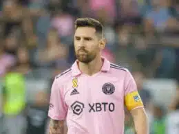 Lionel Messi playing MLS football for Inter Miami