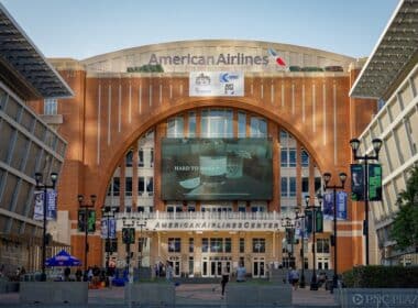 The American Airlines Arena home of NBA basketball team the Dallas Mavericks